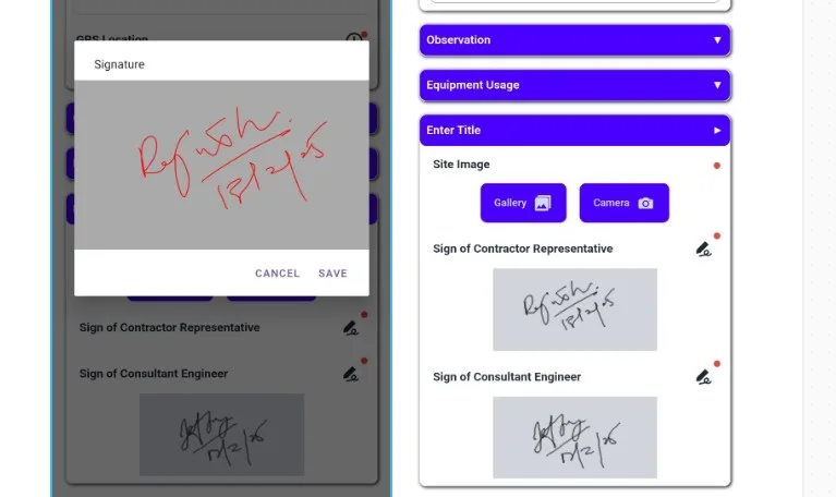 Digital signature capture
